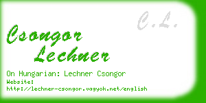 csongor lechner business card